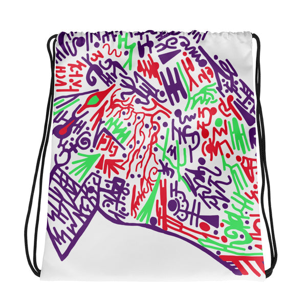 The Neon Bird - Drawstring Bag