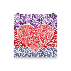 Heart Poster product mockup