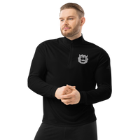 [Adidas X Super Yeti X Alien Inks] Yeti Headi Team Badge -  Embroidered Quarter Zip Pullover
