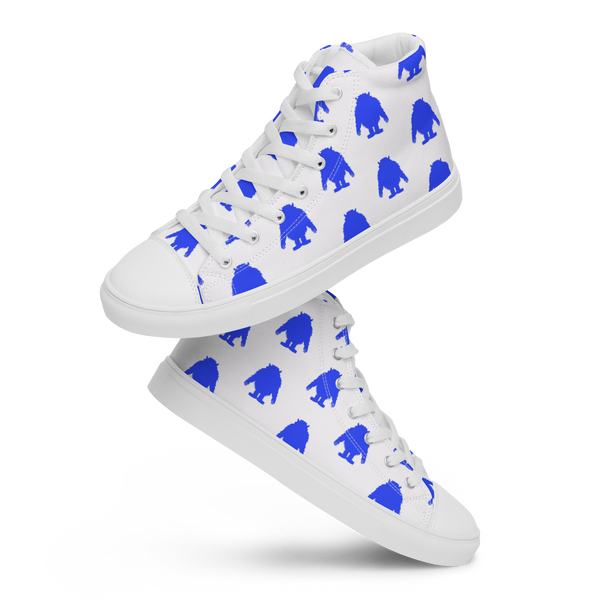 Super Yeti Feet (Men's High Top Canvas Shoes)