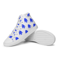 Super Yeti Feet (Men's High Top Canvas Shoes)