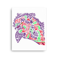 Neon Bird - Canvas