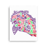 Neon Bird - Canvas