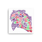 Neon Bird - Canvas