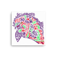 Neon Bird - Canvas