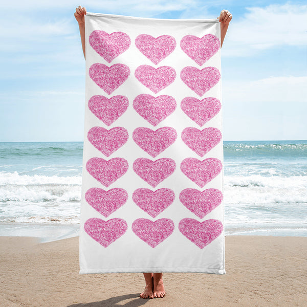 Pink Alien Hearts - Towel