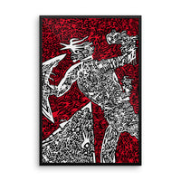 The Silent Warrior Framed poster
