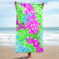 The Neon Awakening White - Towel