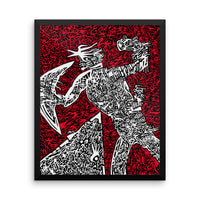 The Silent Warrior Framed poster