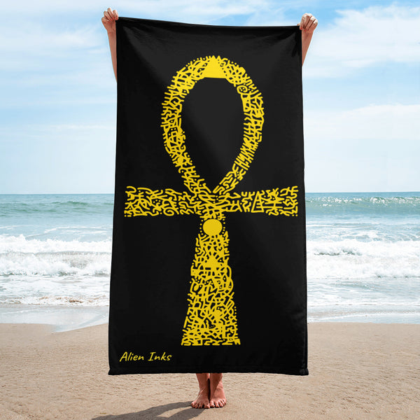 Alien Ankh - Beach Towel