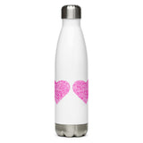 Pink Heart - Stainless Steel Water Bottle #1