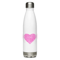 Pink Heart - Stainless Steel Water Bottle #1