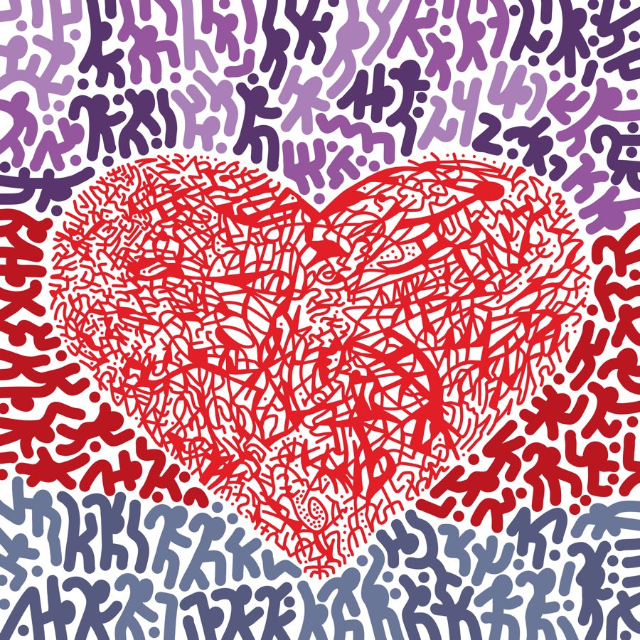 Heart Alien Trait symbolic art by Alien Inks